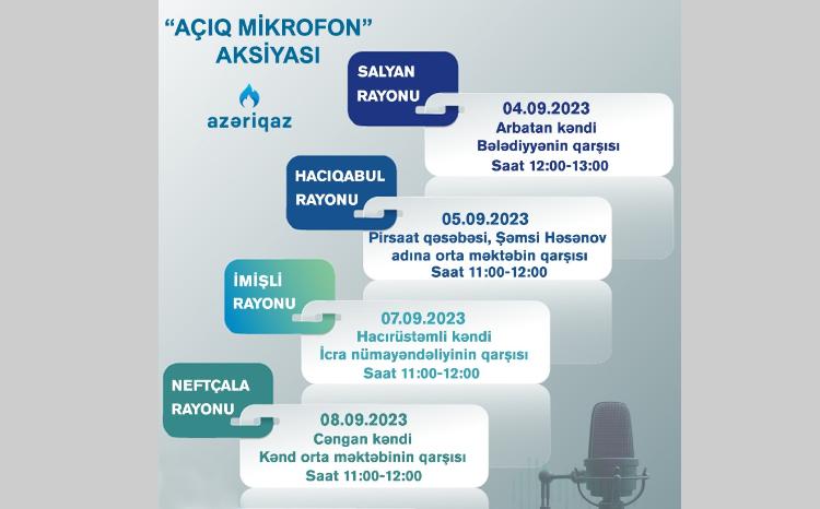 "Azəriqaz" İB-nin "Açıq mikrofon" aksiyası davam edir 