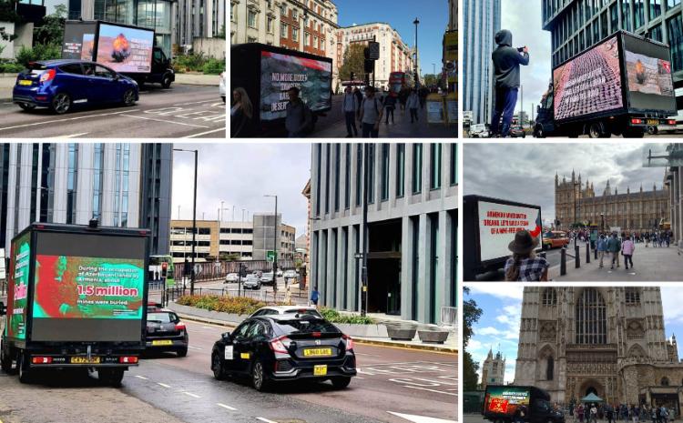 An awareness campaigns regarding Armenian mine terror were organized in London and Manchester 