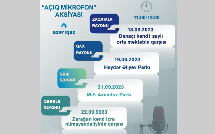 "Azəriqaz" İB-nin "Açıq mikrofon" aksiyası davam edir 