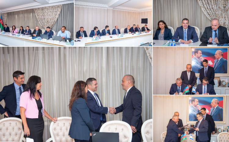 Azərbaycan Dövlət Su Ehtiyatları Agentliyi ilə İsrailin Mekorot Water Company şirkəti arasında müqavilə imzalanıb 