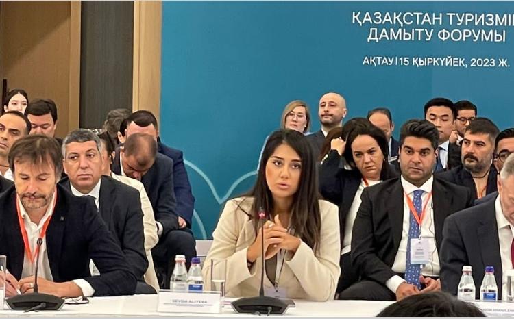 Qazaxıstanda keçirilən beynəlxalq forumda Azərbaycanın turizm imkanları təqdim olunub 