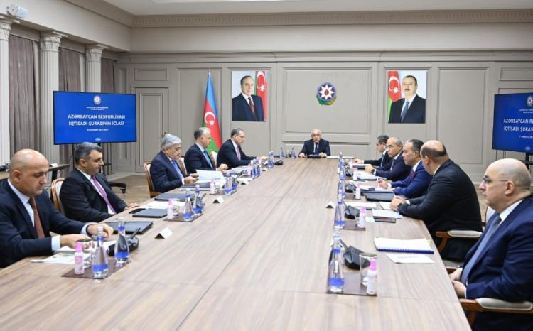 İqtisadi Şuranın növbəti iclası keçirilib 