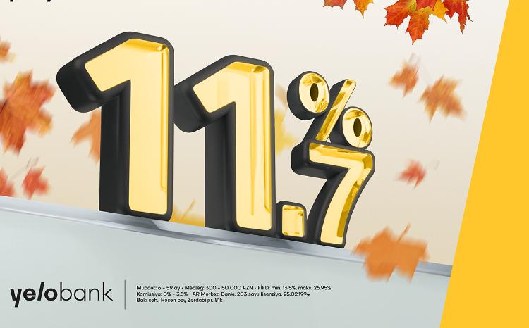 Yelo Bank-ın payız təklifini qaçırma 