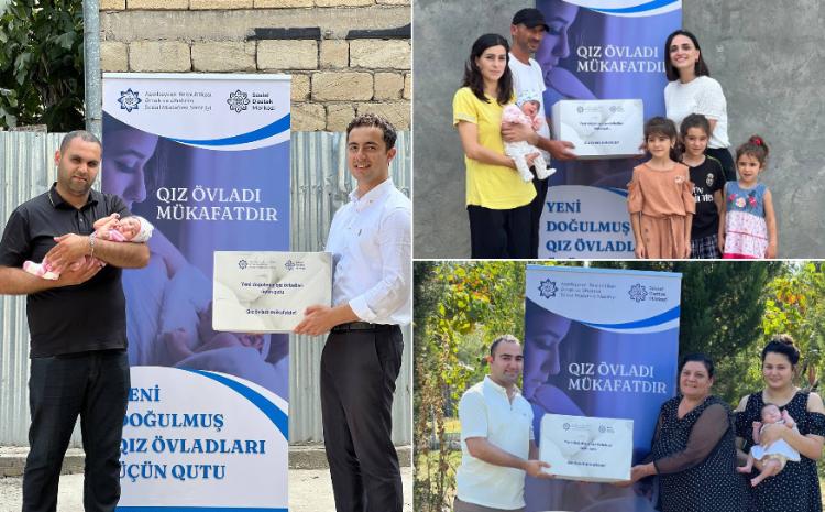 "Yeni doğulmuş qız övladları üçün qutu" layihəsi Sabirabadda davam edib 