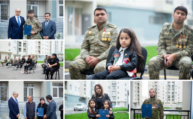 Şəhid ailələri və müharibə ilə əlaqədar əlilliyi olan şəxslərə daha 100 mənzil verildi 
