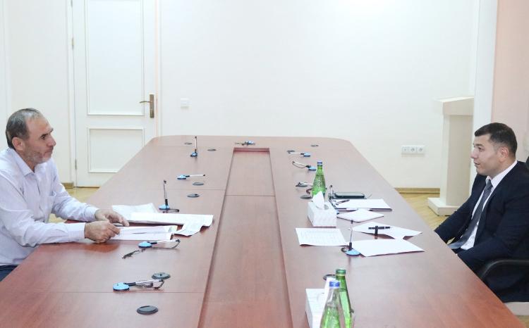 Aqrar Kredit və İnkişaf Agentliyinin sədri Seymur Mövlayev Cəlilabadda vətəndaşları qəbul edib 