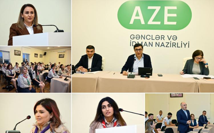 Fərid Qayıbov nazirliyin dəstəyi ilə beynəlxalq tədbirlərdə iştirak etmiş gənclərlə görüşüb 
