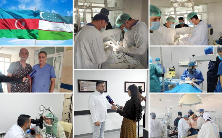Министерства здравоохранения Азербайджана совместно с узбекскими коллегами проводят хирургические операции 