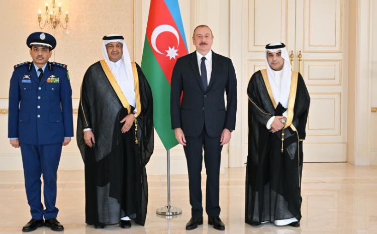 Azərbaycan Prezidenti İlham Əliyev Səudiyyə Ərəbistanının ölkəmizdə yeni təyin olunmuş səfirinin etimadnaməsini qəbul edib 