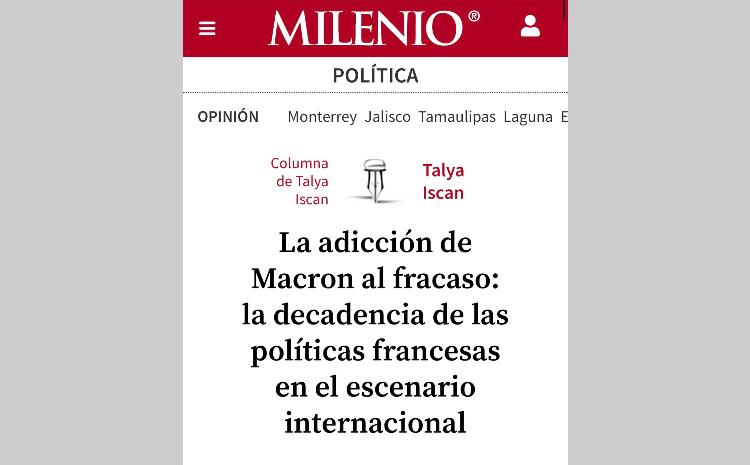 Meksika mətbuatı Makronun uğursuzluqları və beynəlxalq arenada Fransa siyasətinin tənəzzülü barədə yazır 