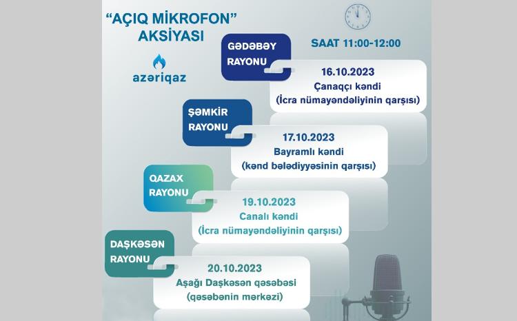 "Azəriqaz" İB-nin "Açıq mikrofon" aksiyası davam edir 