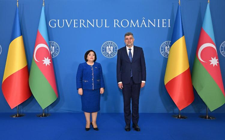 Спикер Милли Меджлиса Сагиба Гафарова встретилась с премьер-министром Румынии 