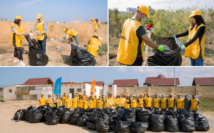 Yelo Bank təmiz Xəzər naminə ekoloji aksiya keçirib 