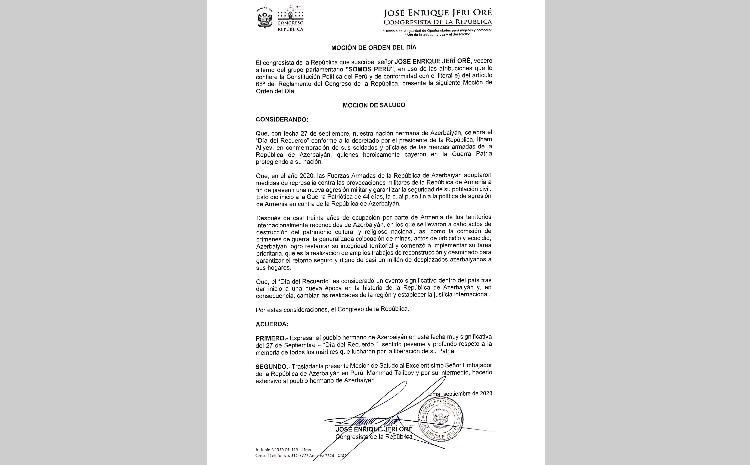 Peru Konqresi tərəfindən 27 sentyabr - Anım Günü ilə bağlı bəyanat qəbul edilib 