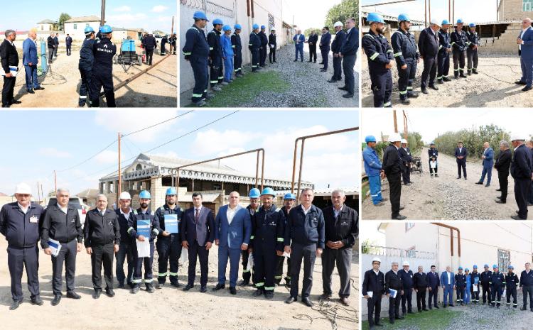 Xıdırlı, Beştalı və Xəlfəli kəndlərində aparılan qazlaşma işləri ilə yerində tanışlıq 