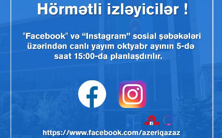 SOCAR "Azəriqaz" İB rəhbərliyinin növbəti canlı yayımı planlaşdırılır 