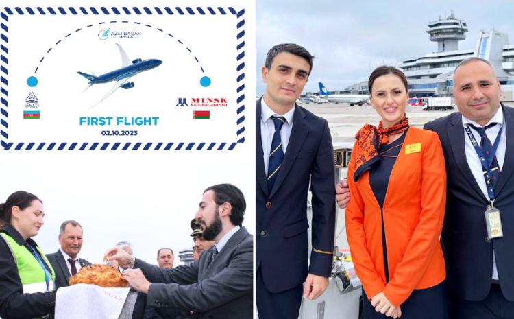 AZAL выполнил первый рейс по маршруту Баку-Минск-Баку 