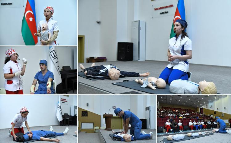 BMU-da ilkin tibbi yardım mövzusunda maarifləndirici tədbir keçirilib 