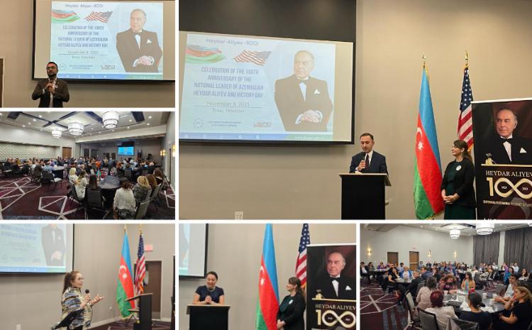 Heydar Aliyev’s centenary and Victory Day have been marked in Huston, Texas 