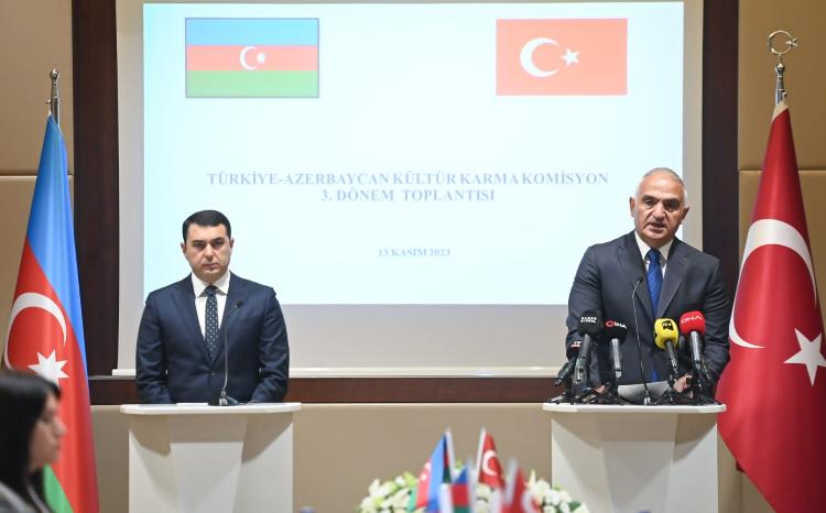Azərbaycan ilə Türkiyə arasında mədəniyyət sahəsində əməkdaşlığa dair saziş imzalanıb 