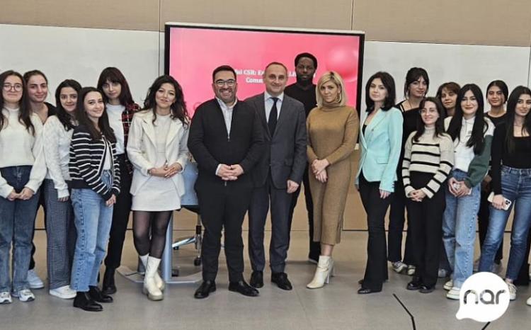 Nar presented its socially responsible business model at ADA University - PHOTO