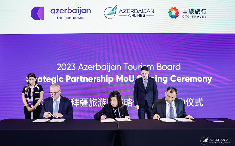 AZAL, Азербайджанское Бюро по туризму и China Tourism Group подписали трехсторонний меморандум о взаимопонимании 
