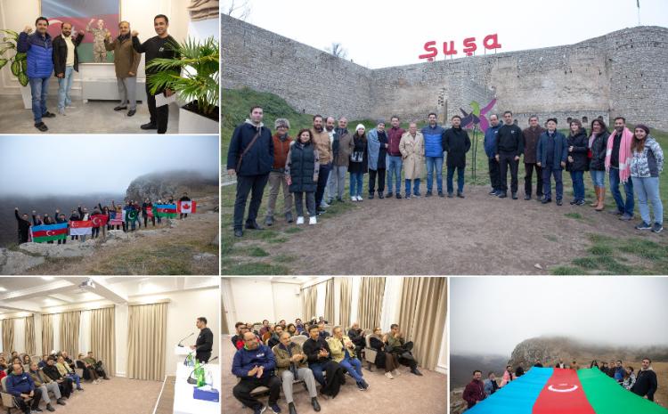The participants of the international conference "The Heritage of Qizilbash in Azerbaijan: in the footsteps of history" visited Shusha 