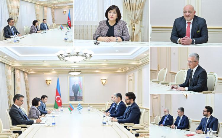 Сагиба Гафарова встретилась с послами Иорданского Хашимитского Королевства, Хорватии и Греции 