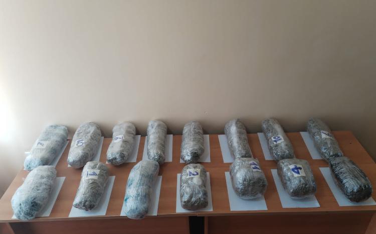 DSX: ümumi çəkisi 15 kiloqram narkotik vasitə marixuana aşkar olunaraq götürülüb 
