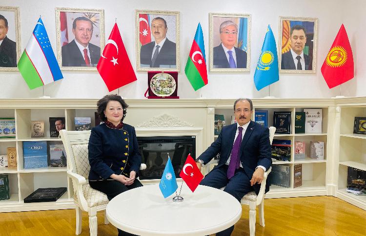 Türk Mədəniyyəti və İrsi Fondunun prezidenti Türkiyənin Azərbaycandakı səfiri ilə görüşüb 