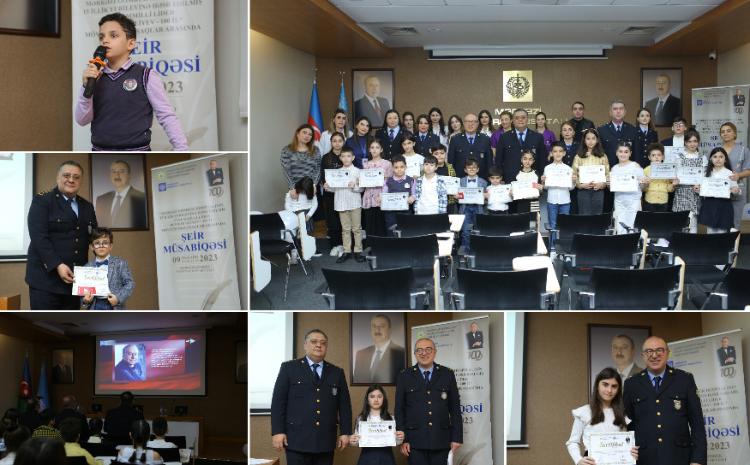 Mərkəzi Gömrük Hospitalında "Ulu Öndər Heydər Əliyev - 100 il" mövzusunda uşaqlar arasında şeir müsabiqəsi keçirilib 