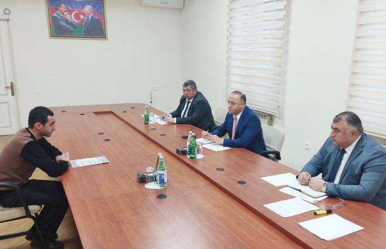 Kənd Təsərrüfatı Nazirliyinin aparat rəhbəri Qazaxda vətəndaşları qəbul edib 