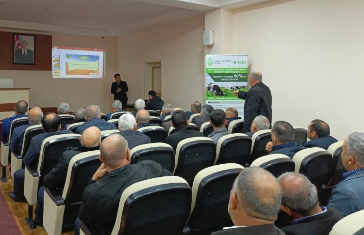 Saatlıda aqrar sığortanın üstünlükləri ilə bağlı görüş keçirilib 