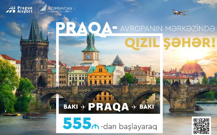 AZAL представляет скидочные билеты на авиарейсы в Прагу из Баку 