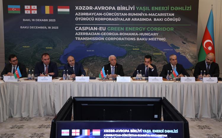 Bakıda "Xəzər-Avropa Birliyi Yaşıl Enerji Dəhlizi" layihəsi çərçivəsində beynəlxalq tədbir keçirilib 