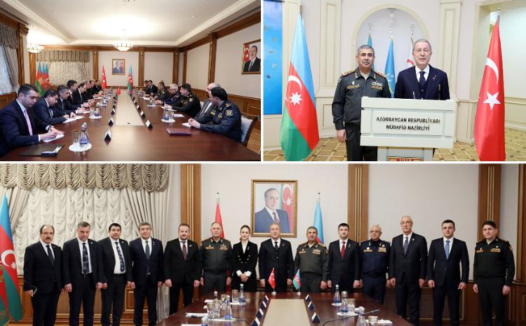Azerbaijan Defense Minister meets with the delegation led by the Chairman of National Defense Committee of Turkish Grand National Assembly 