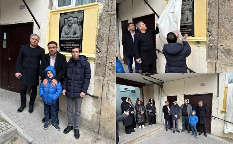 Hacı Şahin Həsənlinin barelyefinin açılışı olub 