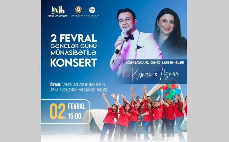 В Узбекистане пройдут мероприятие и концерт, посвященные Дню молодежи Азербайджана 