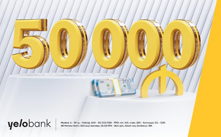 Реализуйте свои планы с кредитом до 50 000 AZN 