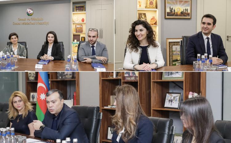 Əmək və əhalinin sosial müdafiəsi naziri Sahil Babayev üçüncü "Yüksəliş" müsabiqəsinin qalibləri ilə görüşüb 