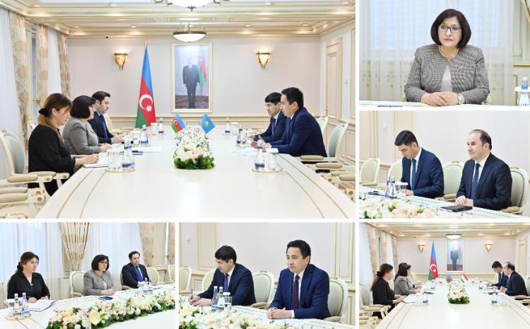 Председатель Милли Меджлиса Сагиба Гафарова провела встречи с послами Казахстана и Таджикистана в нашей стране 