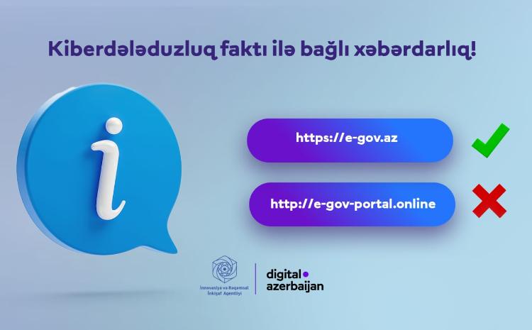 İnnovasiya və Rəqəmsal İnkişaf Agentliyindən vətəndaşlara xəbərdarlıq! 
