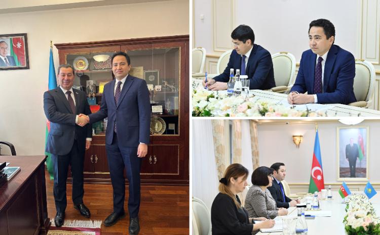 Посол Казахстана встретился с Председателем Парламента Азербайджана 