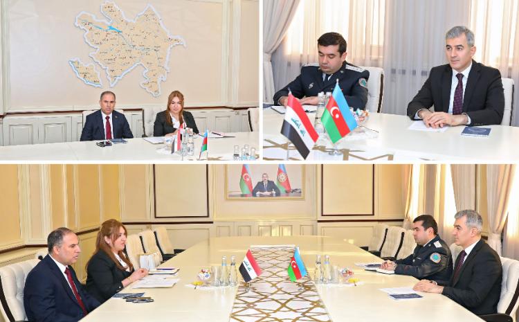 Dövlət Miqrasiya Xidmətinin rəisi İraq Respublikasının ölkəmizdəki müvəqqəti işlər vəkili ilə görüşüb 