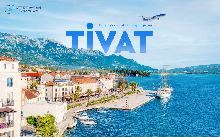 AZAL Launches Ticket Sales for Flights to Tivat 