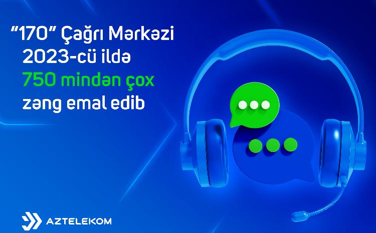 "Aztelekom"un Çağrı Mərkəzi 2023-cü ildə 750 mindən çox zəng emal edib 