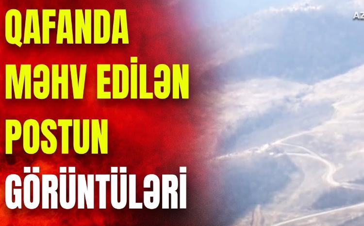 Ermənilərin darmadağın edilən postunun YENİ GÖRÜNTÜLƏRİ: AzTV kameraları Qafanı belə lentə aldı