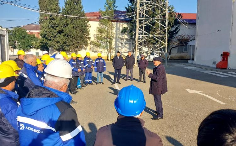 "Aztelekom" MMC əməyin təhlükəsizliyi üzrə təlimlərə 3060 nəfəri cəlb edib 