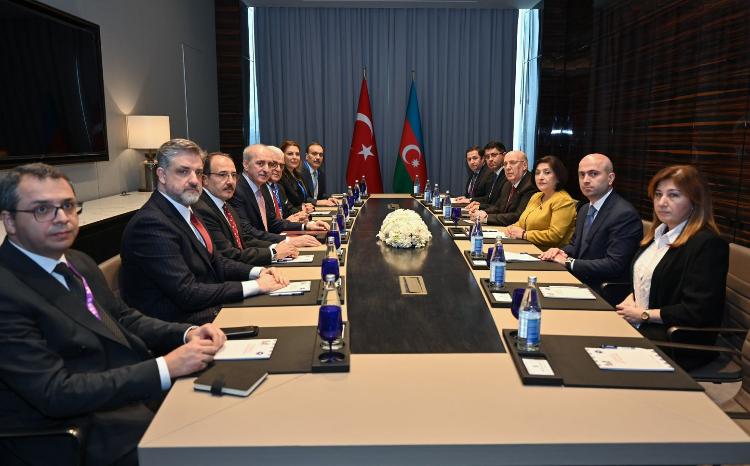 Спикер Милли Меджлиса Сагиба Гафарова встретилась с председателем Великого Национального Собрания Турции 