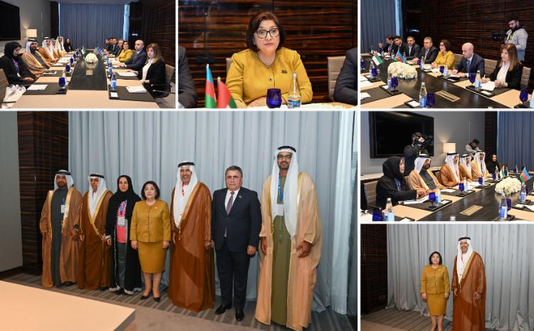 Sahiba Gafarova Meets with First Deputy Chairman of United Arab Emirates’ Federal National Council 